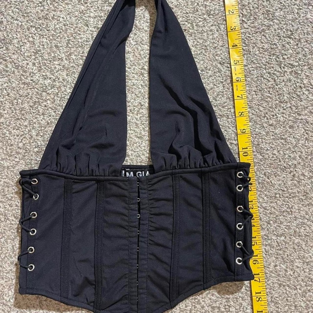 I am gia black top with tie - Picture 8 of 8